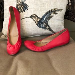 JCREW leather flats size 8